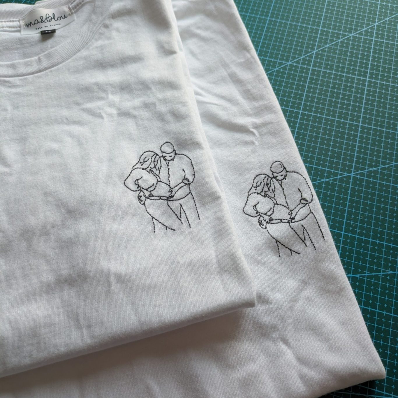 t-shirt brodé personnalisé