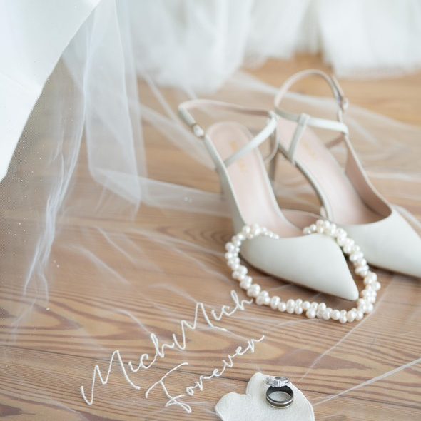 Broderie voile de mariée personnalisé